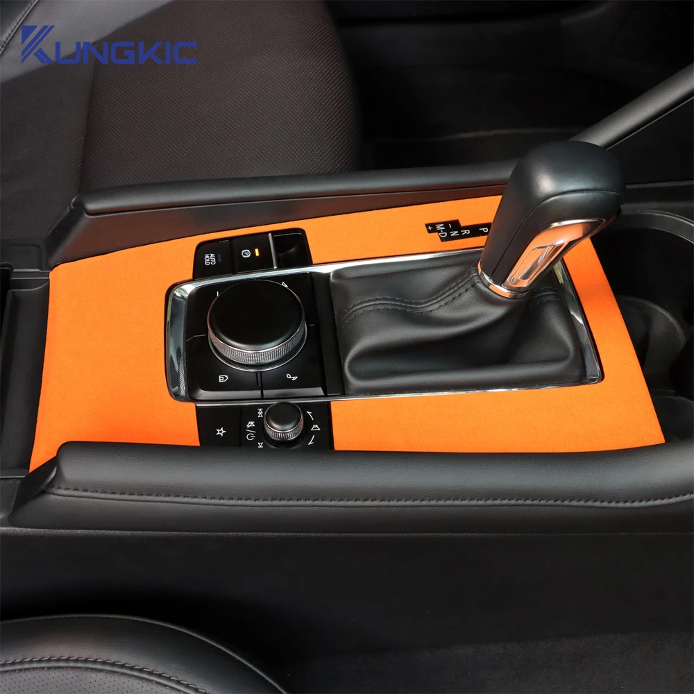 Top Suede Trim LHD RHD Sticker For Mazda 3 Axela 2019 2020 2021 2022 2023 2024 2025 Car Central Console Gear Shift Panel - Image 5