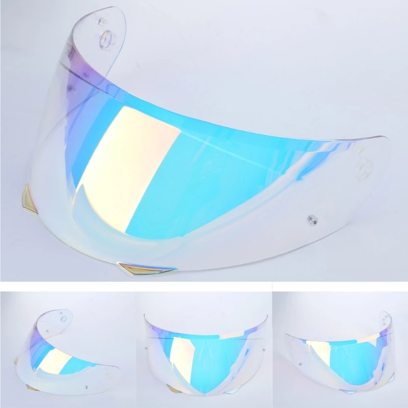 Motorbike Helmet Visor Lens Film Windshield Colorful Motorcycle Helmet Visor Anti-fog Face Shield Replacement for HJ-33 i90