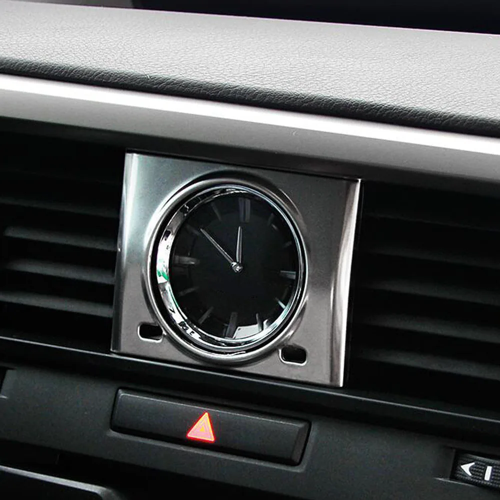 Car Center Console Clock Panel Cover For Lexus RX 200t 300 450h 2016 2017 2018 2019 2020 2021 Frame Trim ABS Matte Accessories view 2