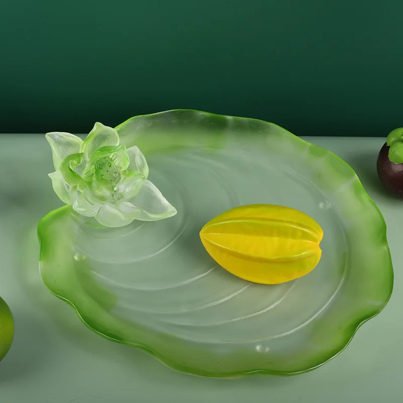 Cross-border flower supply plate fruit Buddha utensils incense socket auspicious ornament Buddha supplies fruit plate