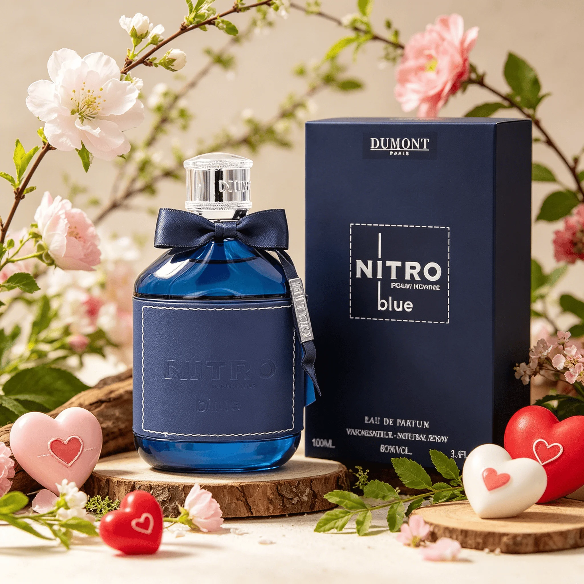 

2026 Hot Dumont Nitro Blue Eau De Parfum 3.4 Fl Oz, Fresh Uplifting Floral Woody Long Lasting Unisex Scent