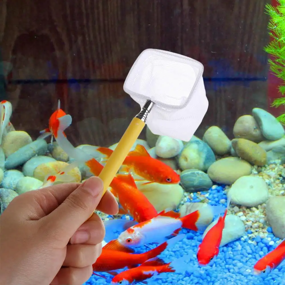 18-53cm Cleaning Tool Fish Scoop Shrimp Catching Fish Tank Cleaning Catch Net Fish Tank Accessory Fishnet Aquarium Supplies