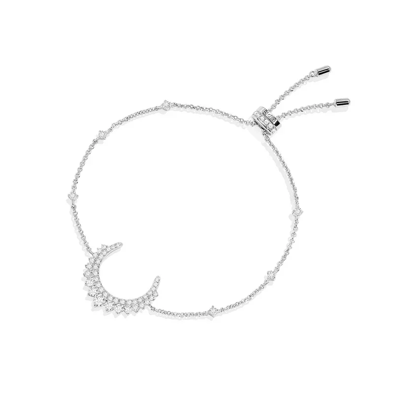 LI KI 925 Silver High Quality 2024 New Printemps Series Exquisite Moon Necklace Bracelet Earrings Ring For Women  Jewelry view 2