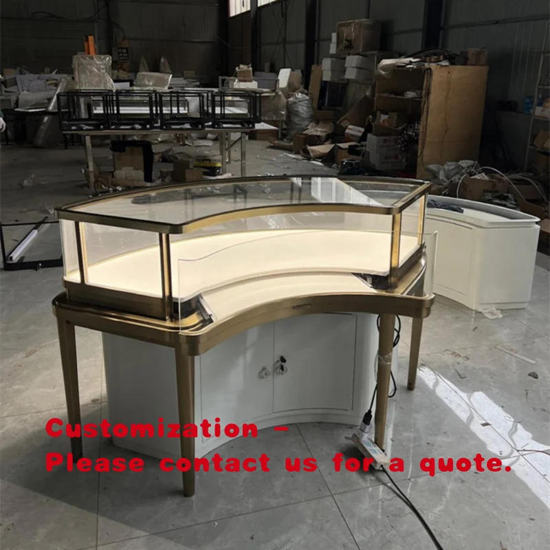 custom.Luxury Jewelry Glass Cabinet Luxury Jewelry Store Cabinet Furniture New Trend Jewelry Cabinet