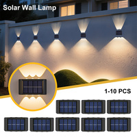 1-10PCs Solar Wall Lights Outdoor Waterproof Solar Lights LED Lighting For Home Garden Yard Fence Decor Lamps