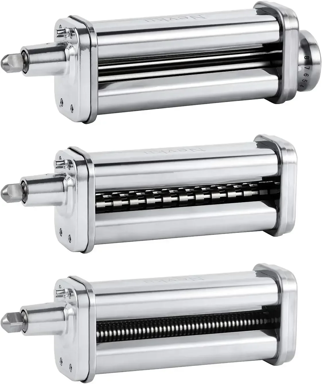 

Pasta Maker Attachments Set for all KitchenAid Stand Mixer, including Pasta Sheet Roller, Spaghetti Cutter, Fettuccine Cutter by