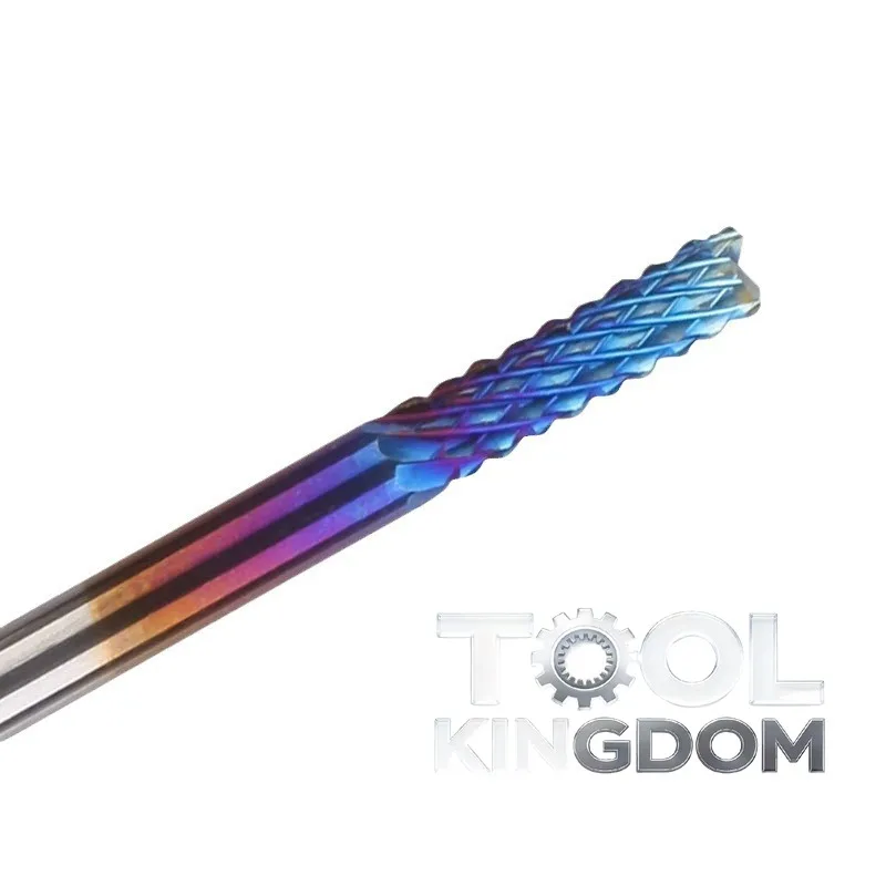 

Набор из 10 фрез из вольфрамовой стали для гравировальных станков, для обработки печатных плат, с синим покрытием, 0.8-3.175 мм