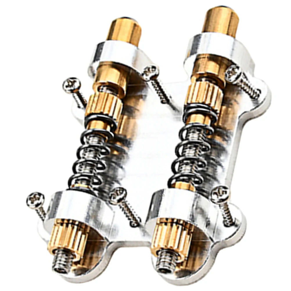 

1 Set Electric Tremolo Saddle Gold Durable Metal Replacement Parts 6 String Accessories Locked String System Strain Plate Bridge