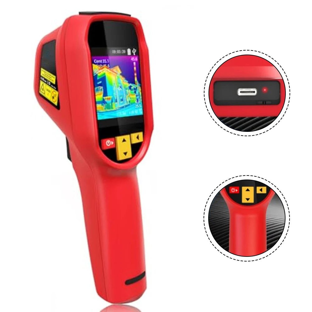 HX1 Thermal Imaging Camera with 2 4 Inch TFT Screen and 15 Color Palettes for Detailed For floor Heating Inspection