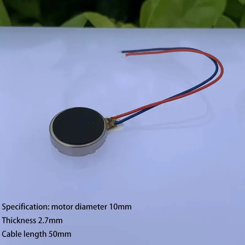 1PCS DC 2.5V-4.0V Micro DC Vibration Motor 1027 Flat vibration motor For Electrical Machine Massager Button Type Motor