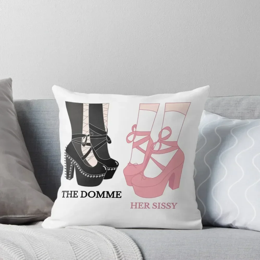 The Domme and her sissy Throw Pillow Christmas Pillow Covers Pillowcases For Pillows anime girl pillow