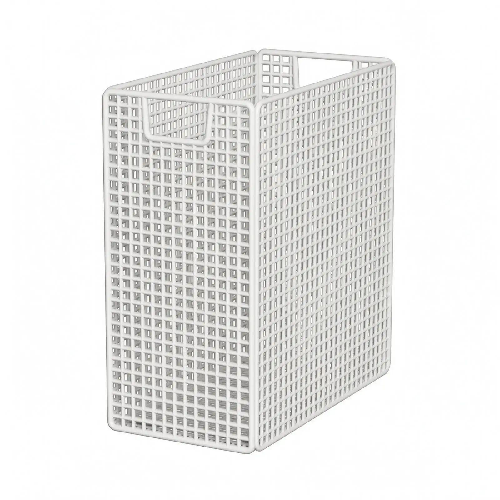 Sturdy Iron Storage Basket Trolley on Wheels with Handle for Office Study Room Organization