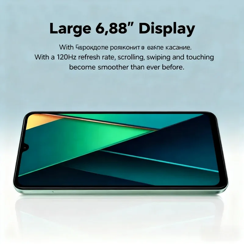 هاتف Xiaomi POCO C75 الذكي بشاشة 6.71 بوصة عرض كبيرة 5000 مللي أمبير في الساعة عمر بطارية طويل 18 وات شحن الهواتف المحمولة والهواتف الذكية #5