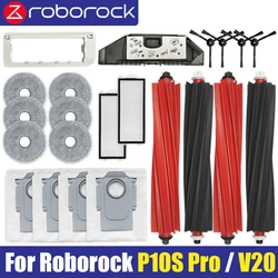 Roborock,qrevo master,v20,p10s pro,メインブラシ,フィルター,モップクロス,ダストバッグ,互換性のある交換部品アクセサリー