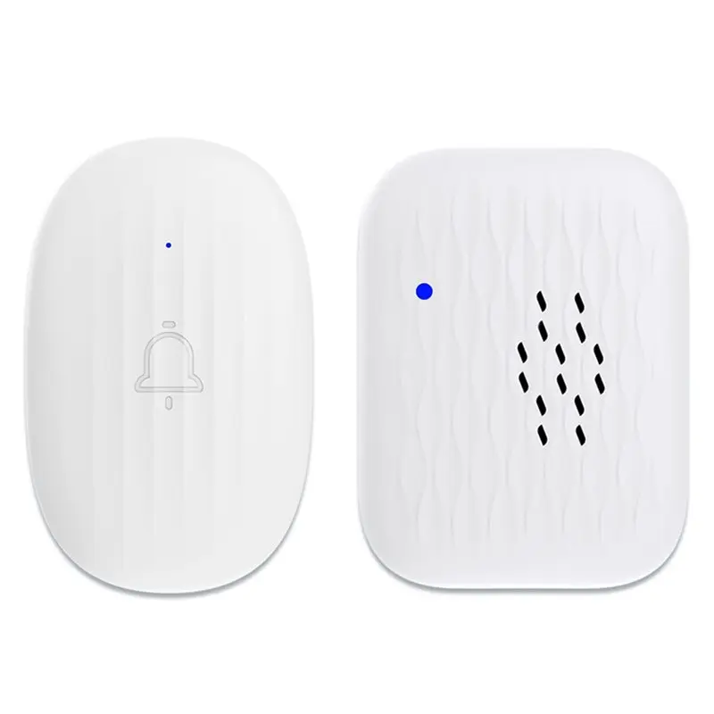 

【MUST-HAVE】Мини-водонепроницаемый беспроводной дверной звонок RF433 Бесшумная регулировка с несколькими мелодиями Регулировка громкости Умный дом EU-PLUG