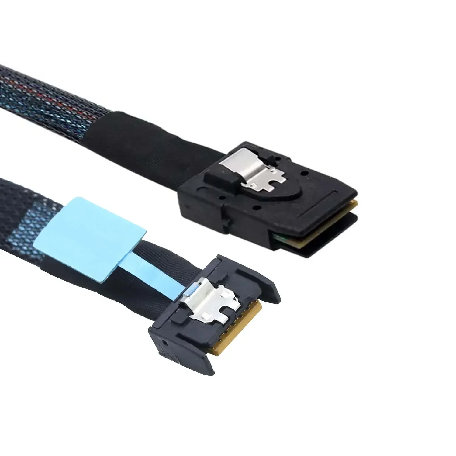 Slimline SFF-8654 MCIO 4I 4X 38-Pin to MINI SAS SFF-8087 Support PCIe Gen5 server adapter Cable