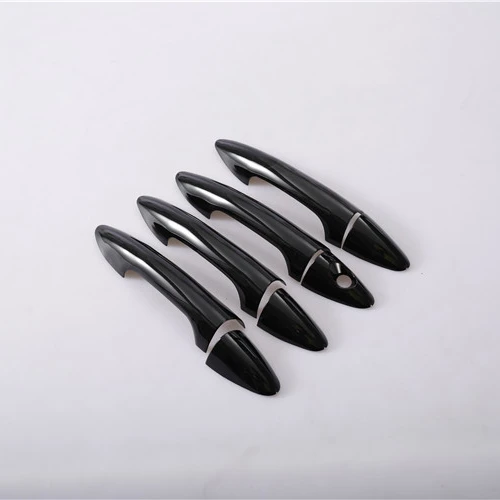 For Hyundai Solaris Verna Ix25 Accent Grand Avega Piano Black ABS Car Door Handle Catch Trim Cover Car-Styling 2010-2015