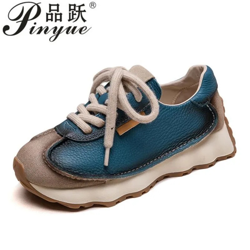 

3,5 см замшевая натуральная кожа, разноцветная обувь в консервативном стиле для девочек, Мэри Джейн, на платформе, на танкетке, летние женские весенне-осенние удобные туфли для мам, размеры 35-40