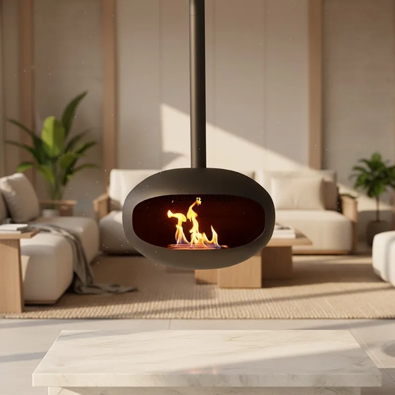For UFO‑Shape Outdoor Ethanol Fire Pit True Smokeless Modern Garden Villa Patio Heating Fireplace Heater Equipment
