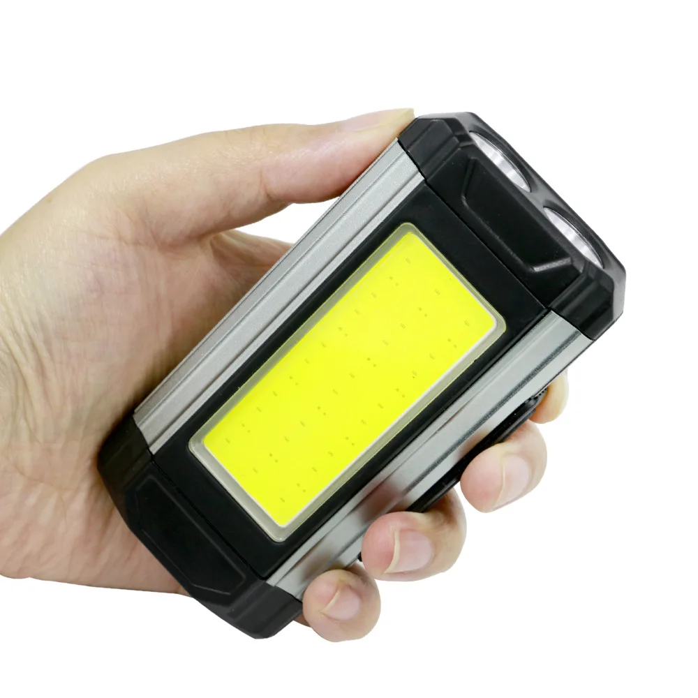 1/2/4PCS Magnetic COB Work Light USB Rechargeable LED Flashlight Portable Lantern Camping Light Type-C Power Bank Function Lamp