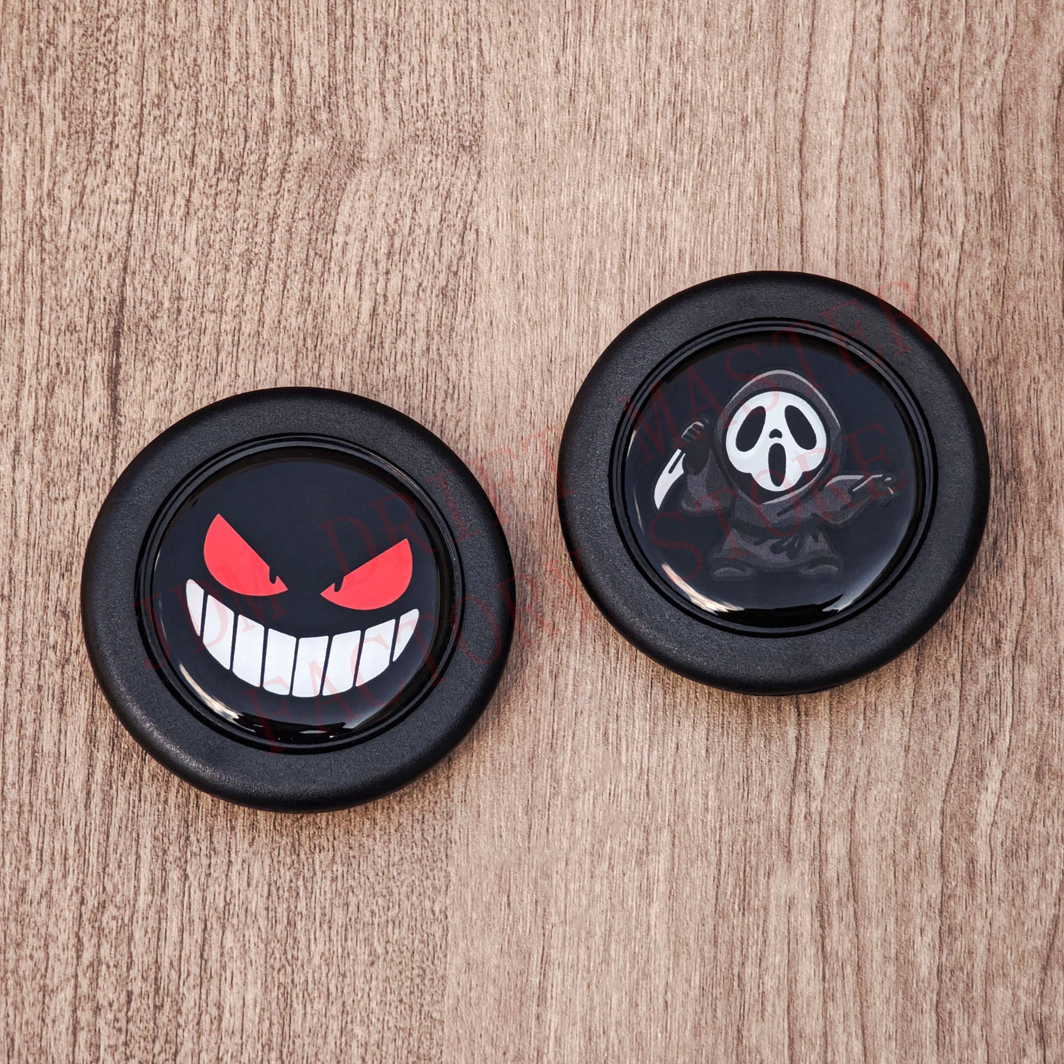 JDM Interest Ghost Face Steering Wheel Horn Button Cap for Universal