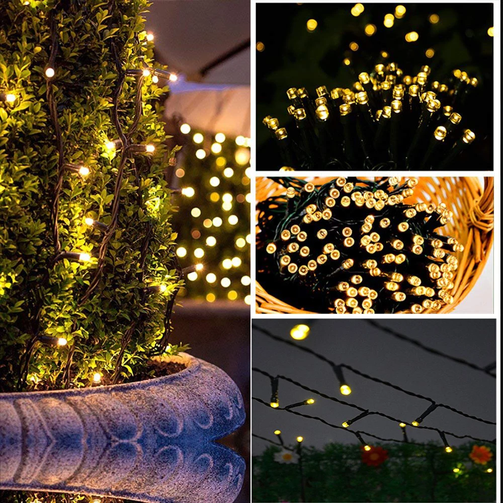 Led String Light Outdoor Waterdichte 32ft 100Leds Flash Fairy Slinger Gordijn Licht Voor Kerstboom Tuinfeest Vakantie Decor