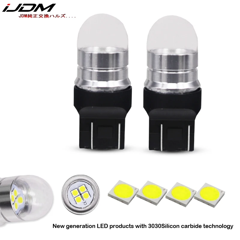 2pcs 1156 BA15S P21W BAU15S PY21W 7440 W21W P21/5W 1157 BAY15D 7443 3157 LED Bulbs 144smd CanBus Lamp Reverse Turn Signal Light