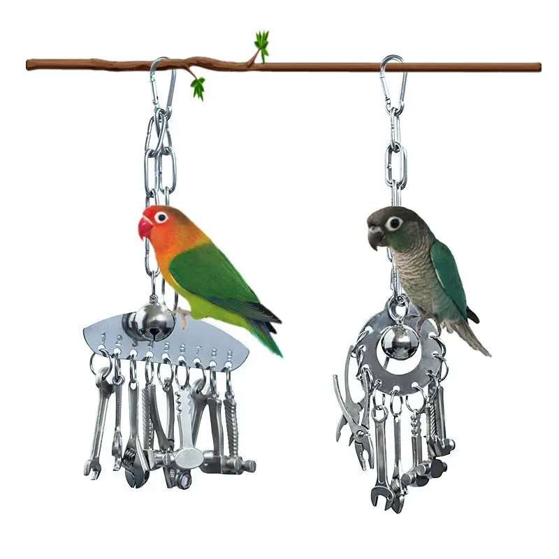 Biting and Climbing Big and Medium Diamond Grey Machine Amazon Puzzle Bird Cage Display Frame Hanger