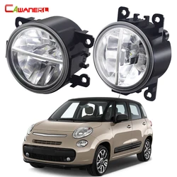 2 X 30W H11 LED Fog Light Assembly For Fiat 500L (351_, 352_) 2012-2022 Car External Fog Driving Lamp DRL Accessories