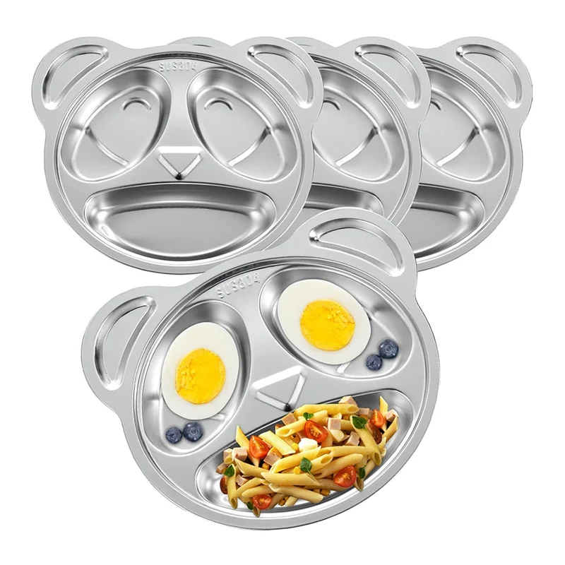 Piatti Divisi Adulti Bambini Per Picky Eaters Piastre Divise In Acciaio Inox Piatti In Acciaio Inox Per Kidsm12k