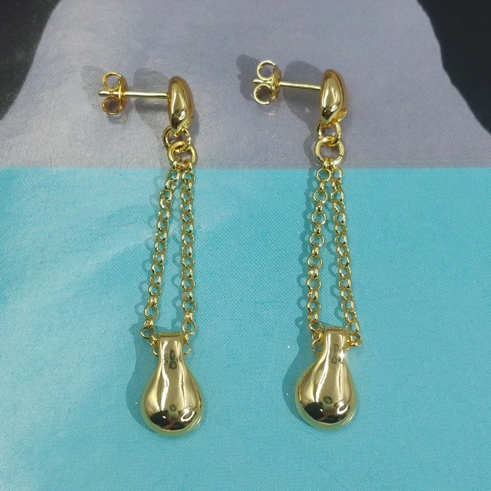 2026 Spain Minimalist Neutral Style Gold Silver Geometric Earrings Jewelry Accessories Couple Gifts