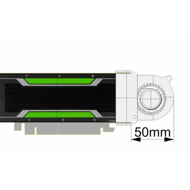 P4 M4 T4 Graphics Card Modification Active Turbo Cooling Fan Silent 4-wire PWM  1pcs