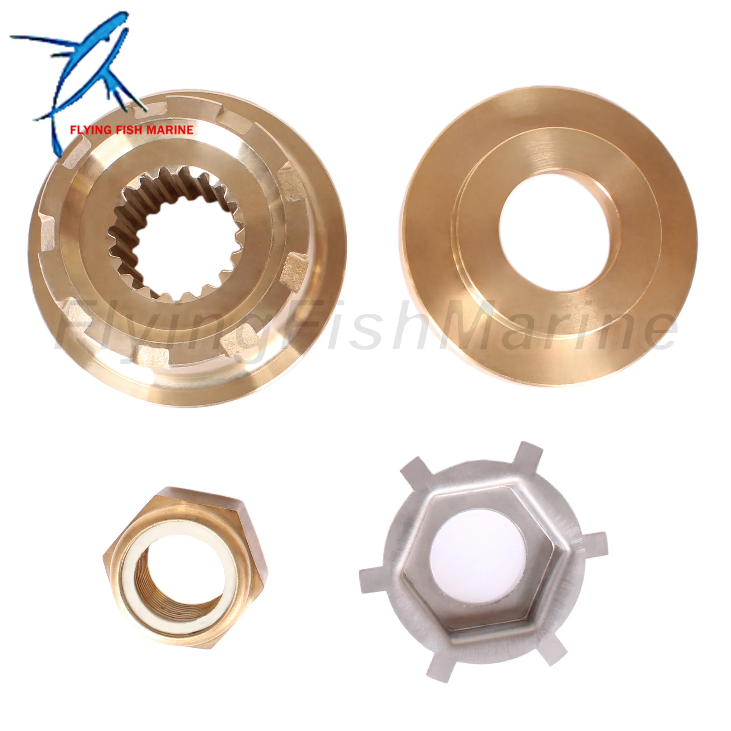 Boat Engine 55073A2 Washer, 55074T Thrust Hub, 34817 Tab Washer, 82671127 Propeller Nut for Mercury Mercruiser Quicksilver BRAVO