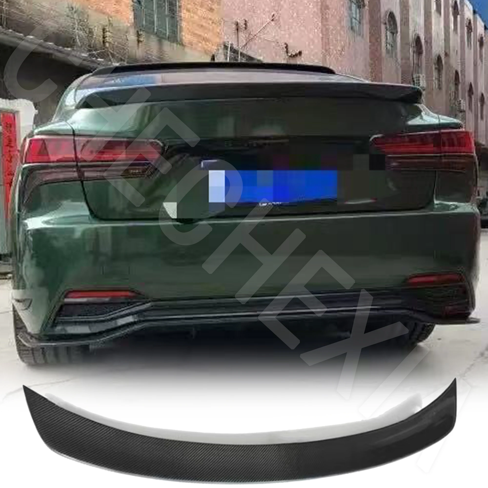 

Suitable for Lexus LS LS500 500H 2018 2019 2020 2021 2022 2023 Premium Carbon Fiber Spoiler Carbon Spoiler Car 4-Door Rear Wing