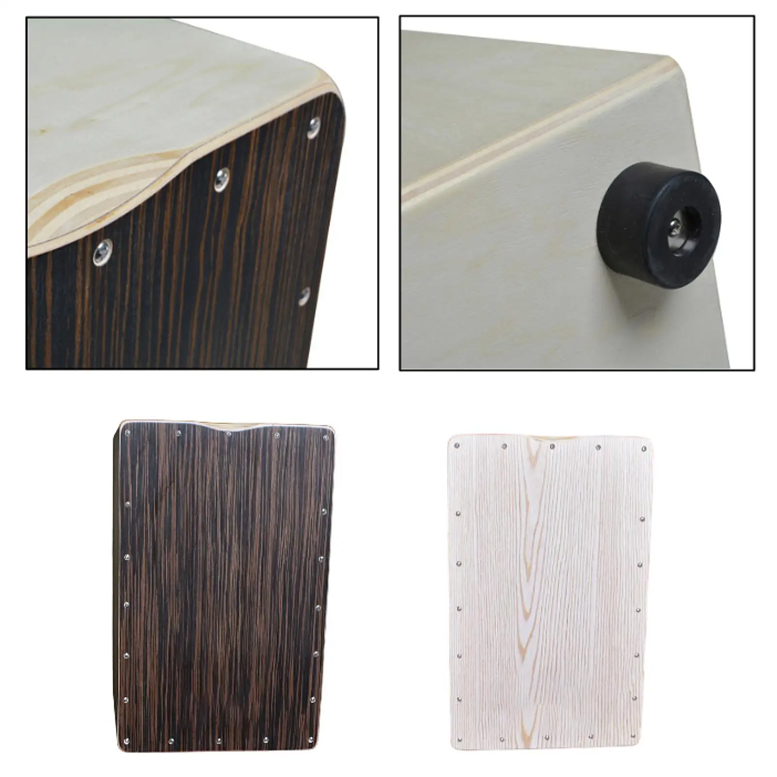 

Portable Travel Basic Box Drum Adult Easy to Use Wood Hand Drum Percussion Instruments for Festival Parties Holiday