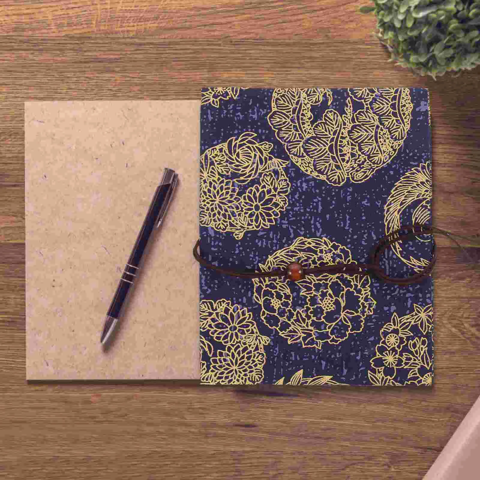 Book Cover Protector Exquisite Retro Decor Jacket Multi-use Fabric Covers for Hardcover Student