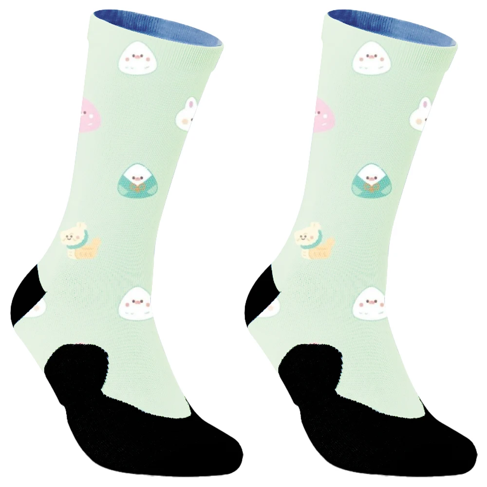 2024 New Women and men Socks Cartoon Fruit Animal Characters Plant Cactus Graffiti Funny Fashion Colorful Stocking sport Socks