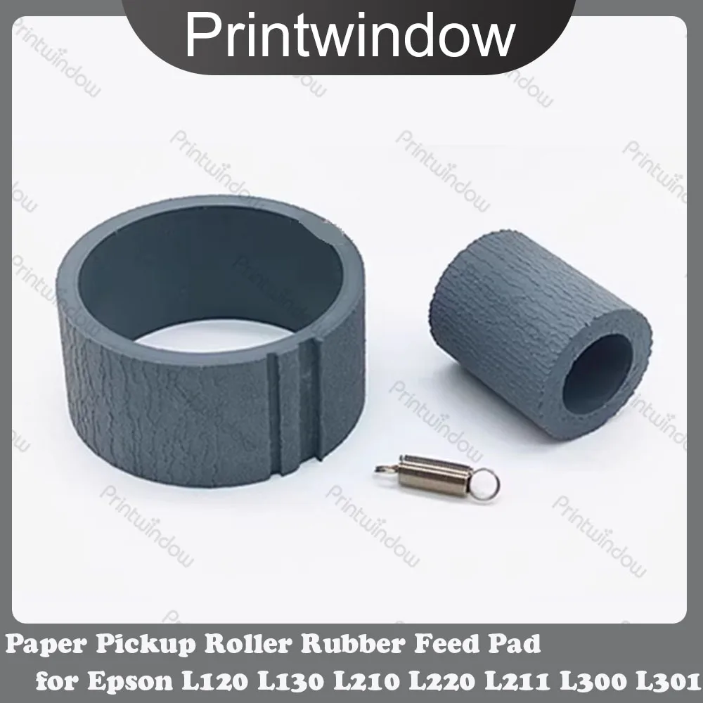 Almohadilla de alimentación de goma con rodillo de recogida de papel Compatible para Epson L120 L130 L210 L220 L211 L300 L301 L303 L310 L350 L351 L353 ME10 L110