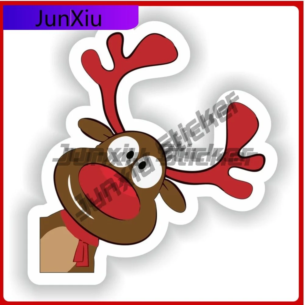

Moose Christmas Graphics Stickers Suv Outdoor Camping Sticker Front Bumper Bicycle Accessories Funny Refit Decoration For Cars