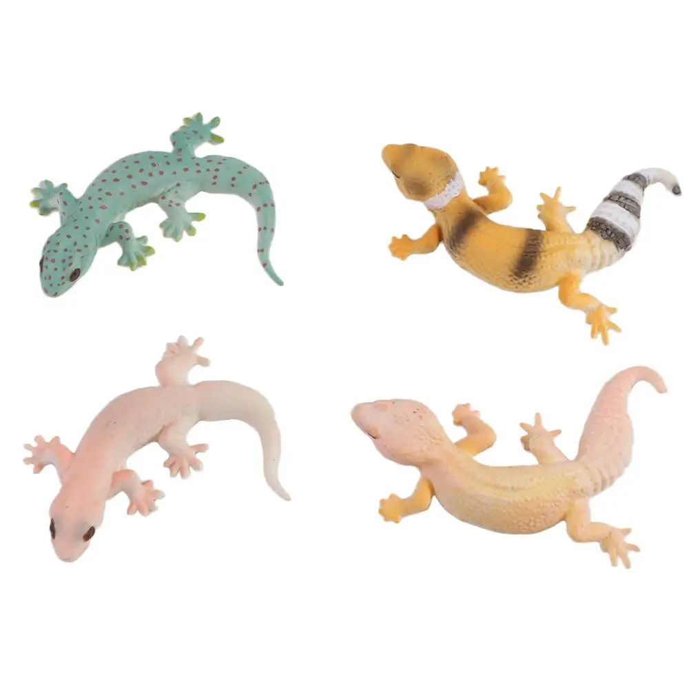 Gecko Prank Props Simulation Lizard Figures Animal Figurines Cognition Figure Animal Family Games Gecko Figurine Gifts