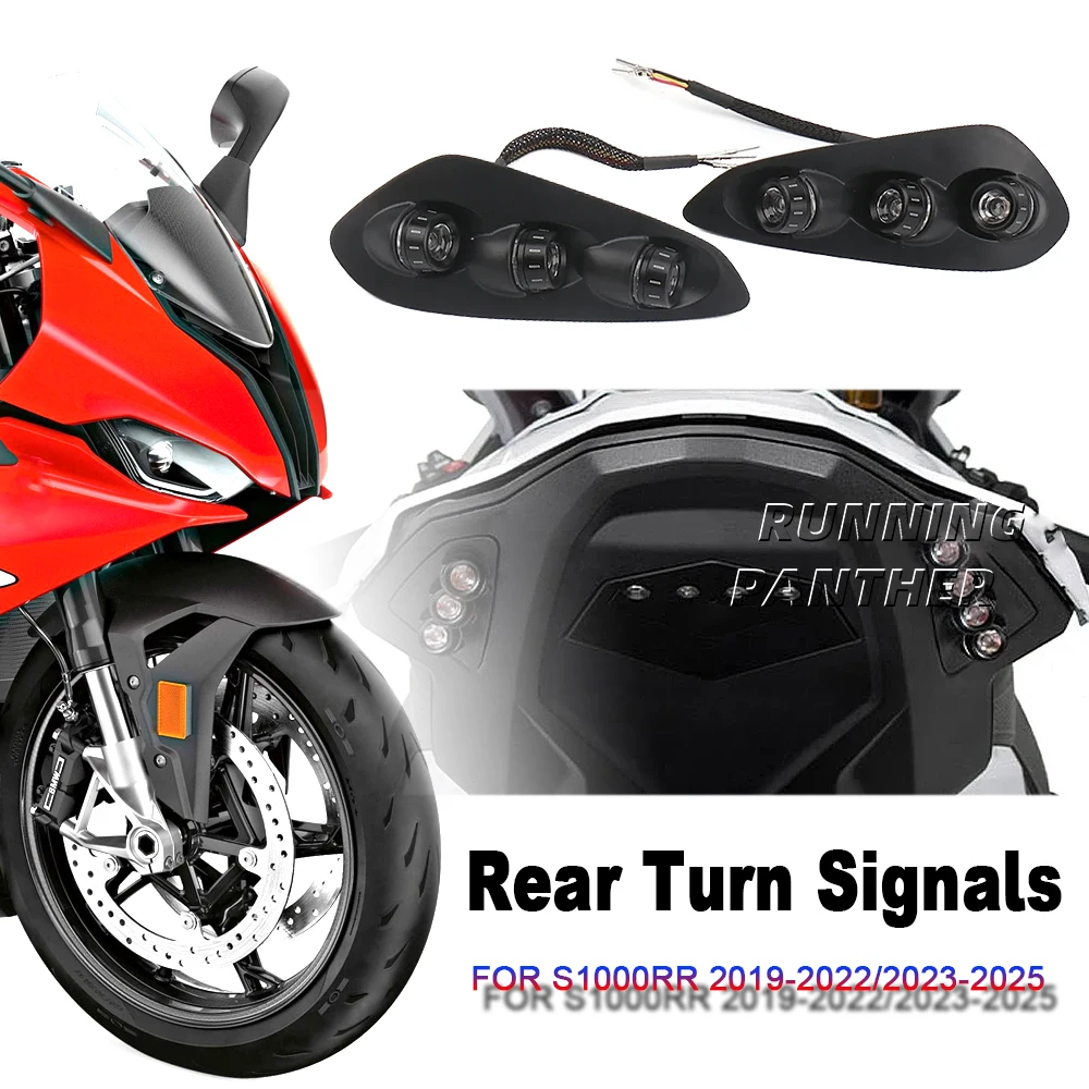 

Motorcycle Accessories Turn Signal Indicator Light Black/Red/Blue For BMW S1000RR s1000rr s1000 rr 2019-2022 2023-2025
