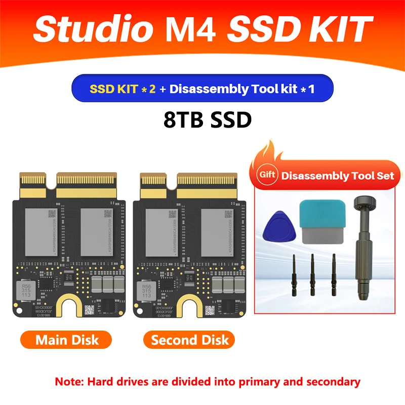 Suitable for Mac Studio M1/M2/M3/M4 SSD expansion 2T/4T/8T 1:1