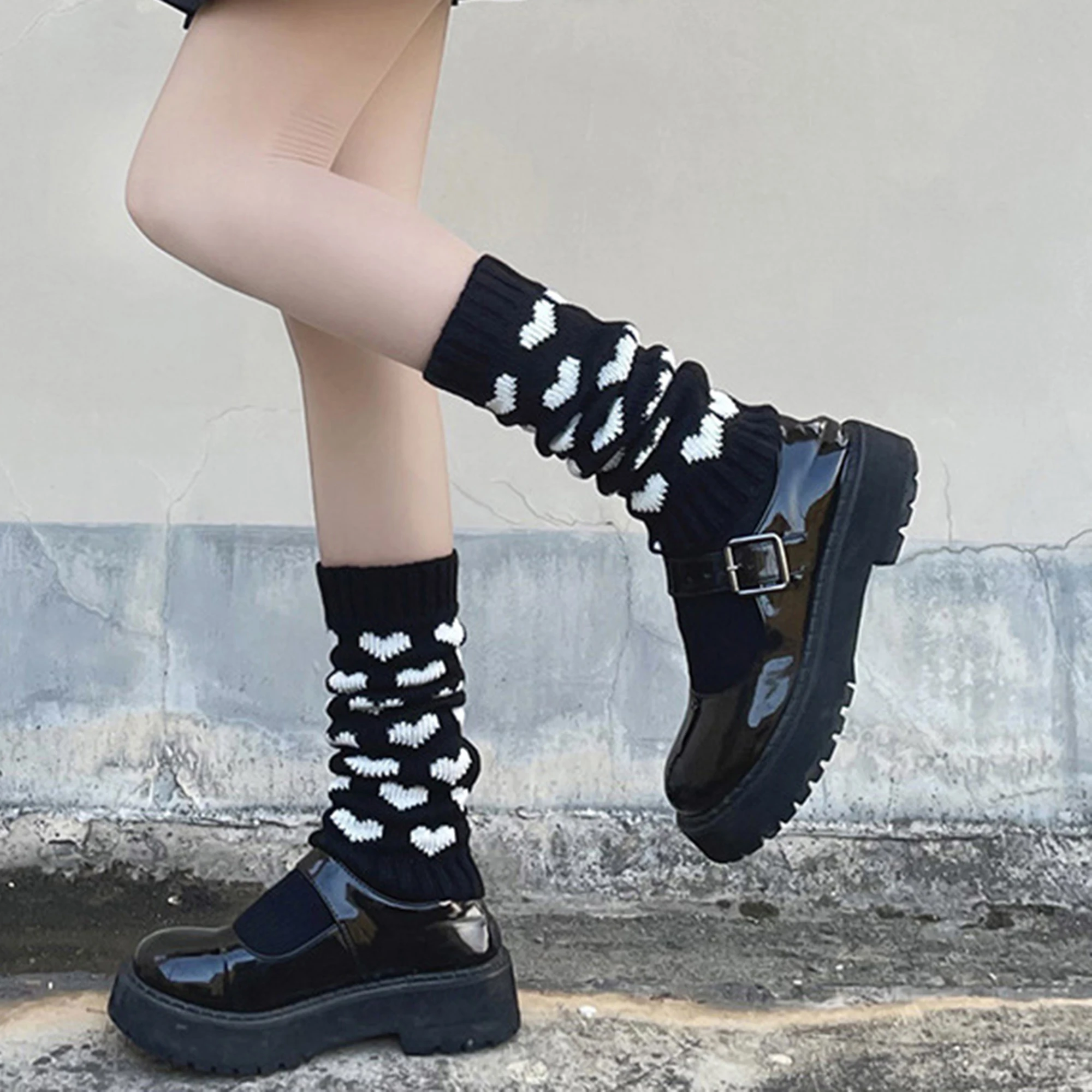 

Женские гетры с сердечками на День святого Валентина. Стильные рукава для вечеринок и трендов уличной моды.