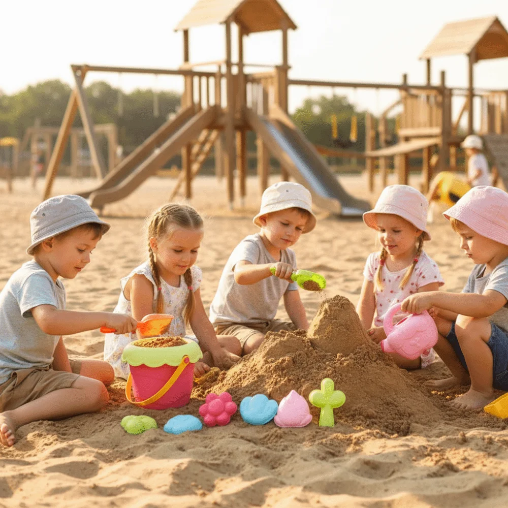 

Набор для посадки цветов в горшках в форме краба и рыбы, интерактивные игрушки для пляжных игр с песком для родителей и детей с ведром, 7 шт./набор, летние пляжные игрушки