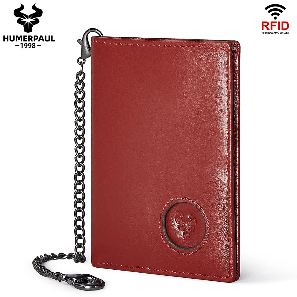 HUMERPAUL 100%Genuine Leather Wallets For Women With  Multi Capacity Card slot High Quality Luxurious Anti -Theft Women Purse