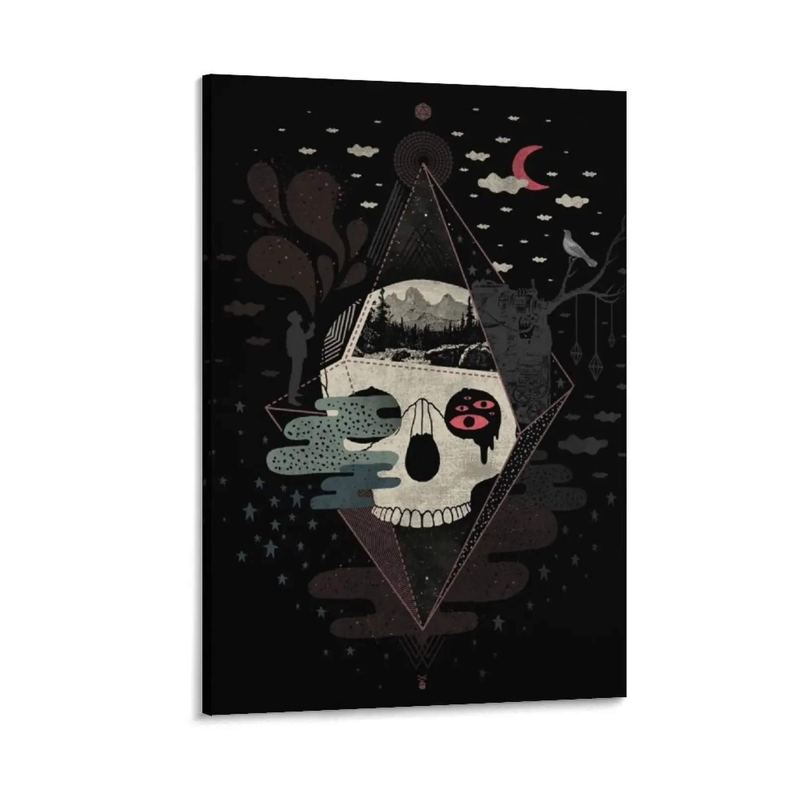 

Happy Riddle Canvas Painting room decor aesthetic room decor