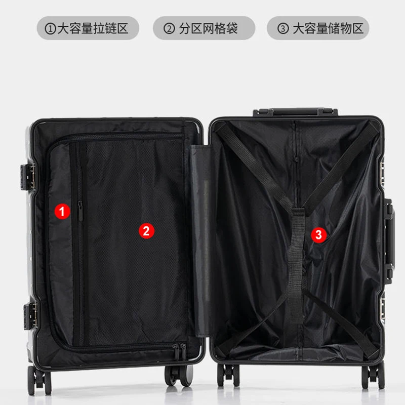 Luggage Female 20 "ultra-lightweight boarding case 26" large capacity durable sittable trolley case Silent suitcase Male