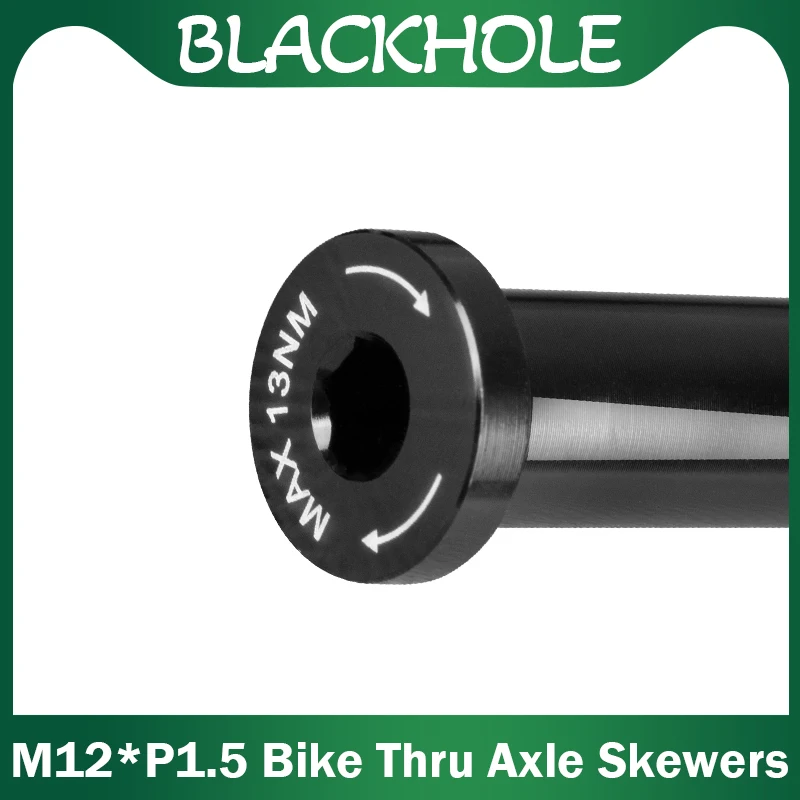 M12*Pitch 1.5mm Bike Thru Axle Skewers For MTB Road Bike Hub Quick Release Shaft Bicycle Frame Fork Repair Thru Axle Skewers