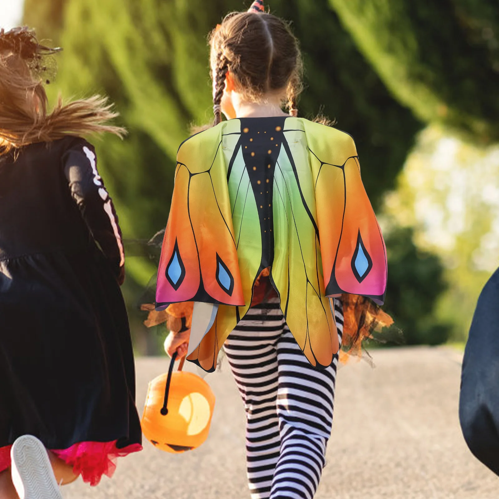 1 Juego de capa con alas de mariposa, disfraz de actuación, vestido de Cosplay, traje para chico, ropa de fiesta para niña, decoración para niños, ropa diaria de escenario Premium