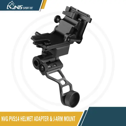 금속 야간 투시경 고글 브래킷, 모듈형 인터페이스 디자인 + 사냥용 헬멧용 J-arm 마운트 PVS 14(영국 표준 인터페이스)